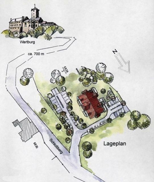 Ferienwohnung Schlossberg Wohnung 2 Eisenach Zewnętrze zdjęcie